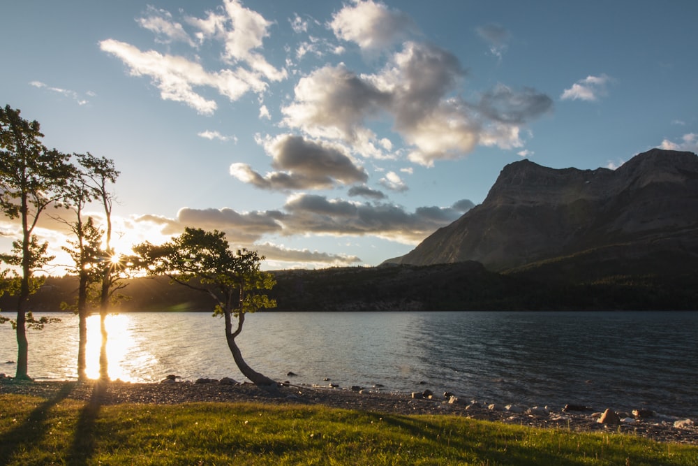 mountain and river photography