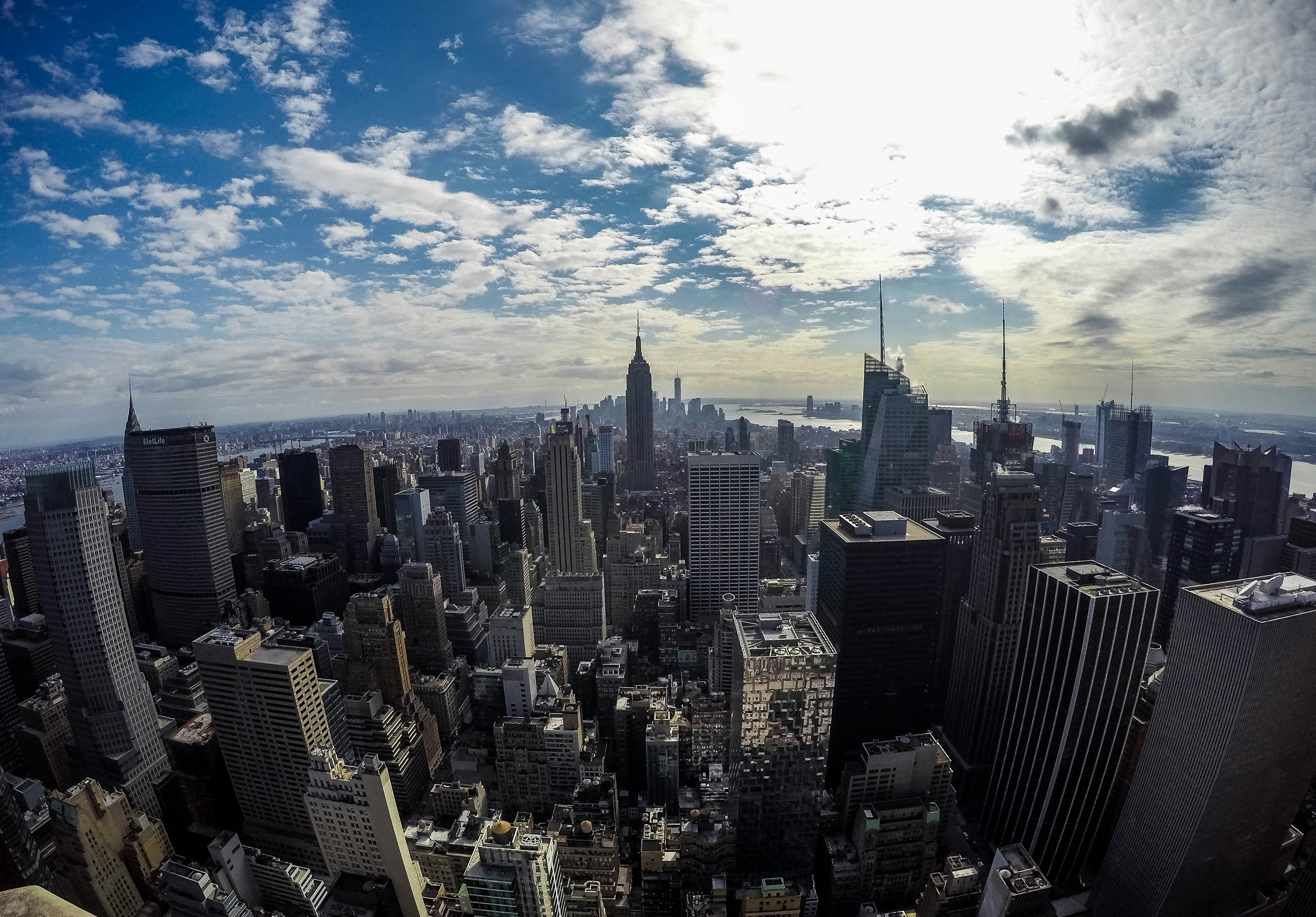 aerial photography of buildings