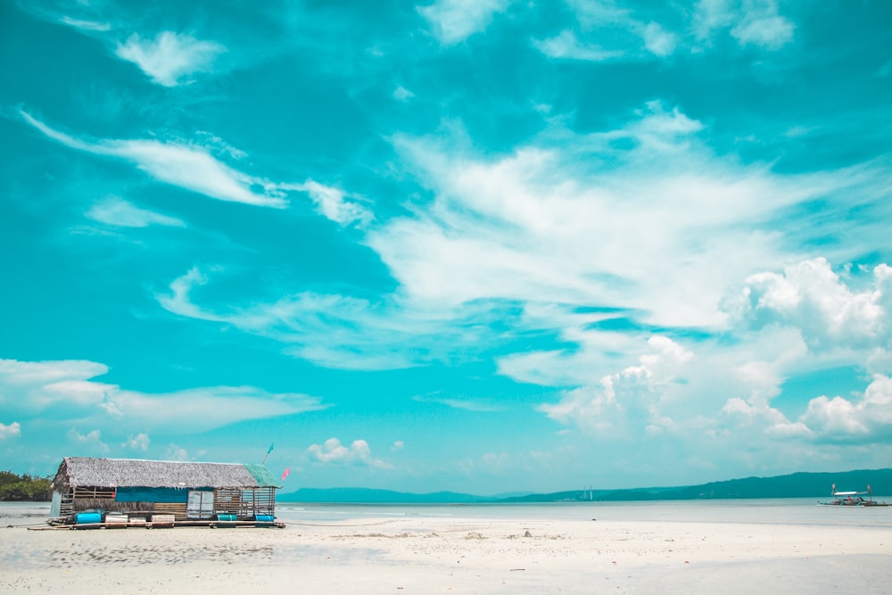 bungalow on shore during daytime