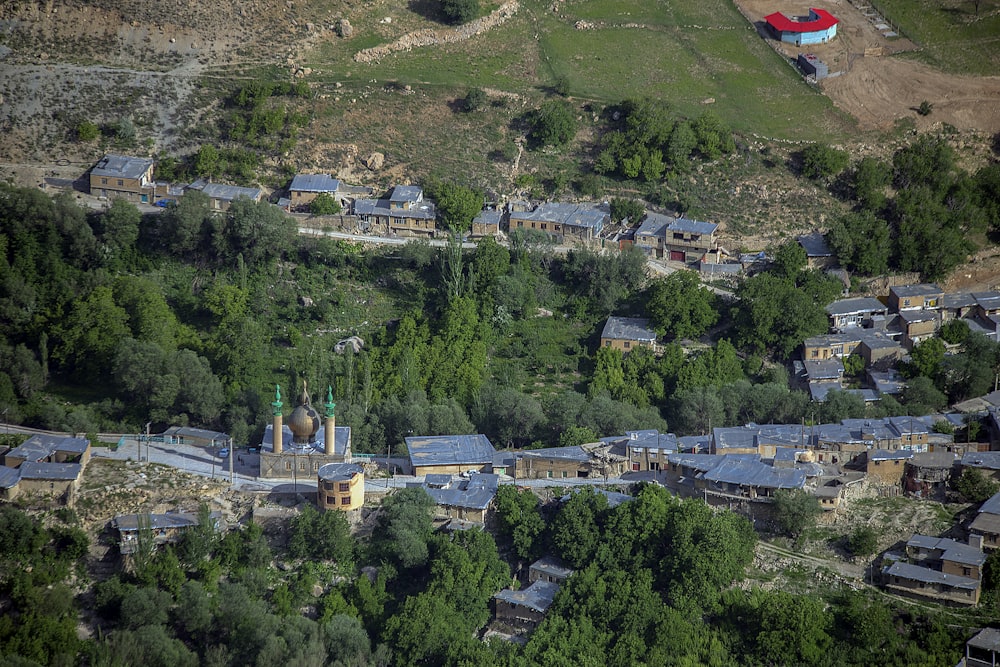 aerial photography of building near trees during daytime