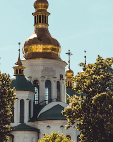 A serene scene of a serbisch-orthodox church in Kosovo, symbolizing faith and cultural heritage.