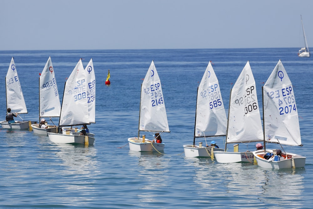 gray boats sailing during daytime