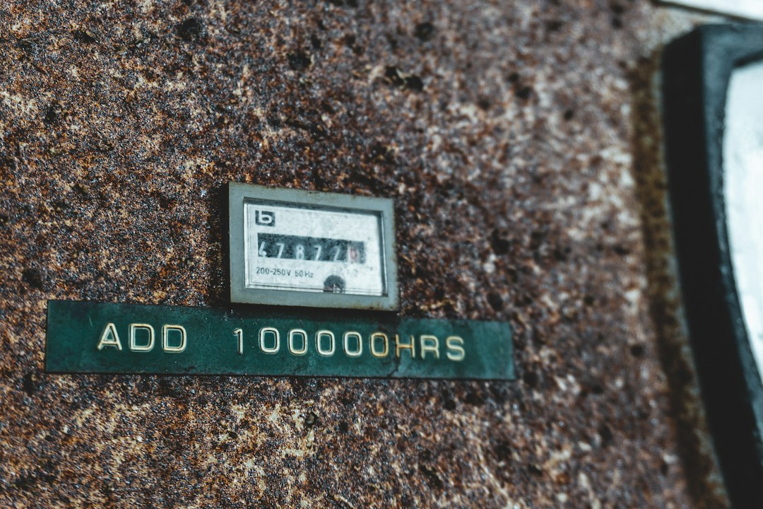 electric meter closeup