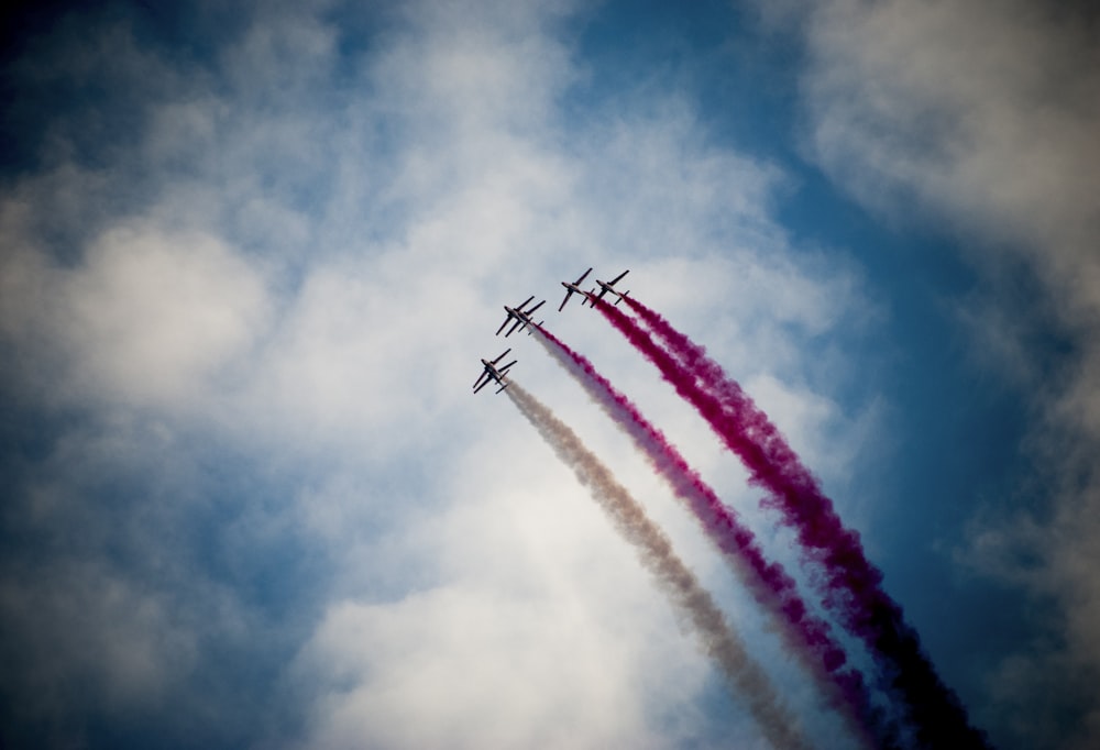 planes with clouds