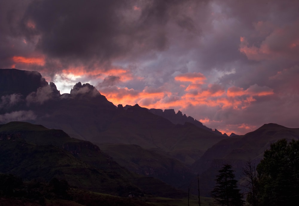 landscape photography of mountain during golden hour