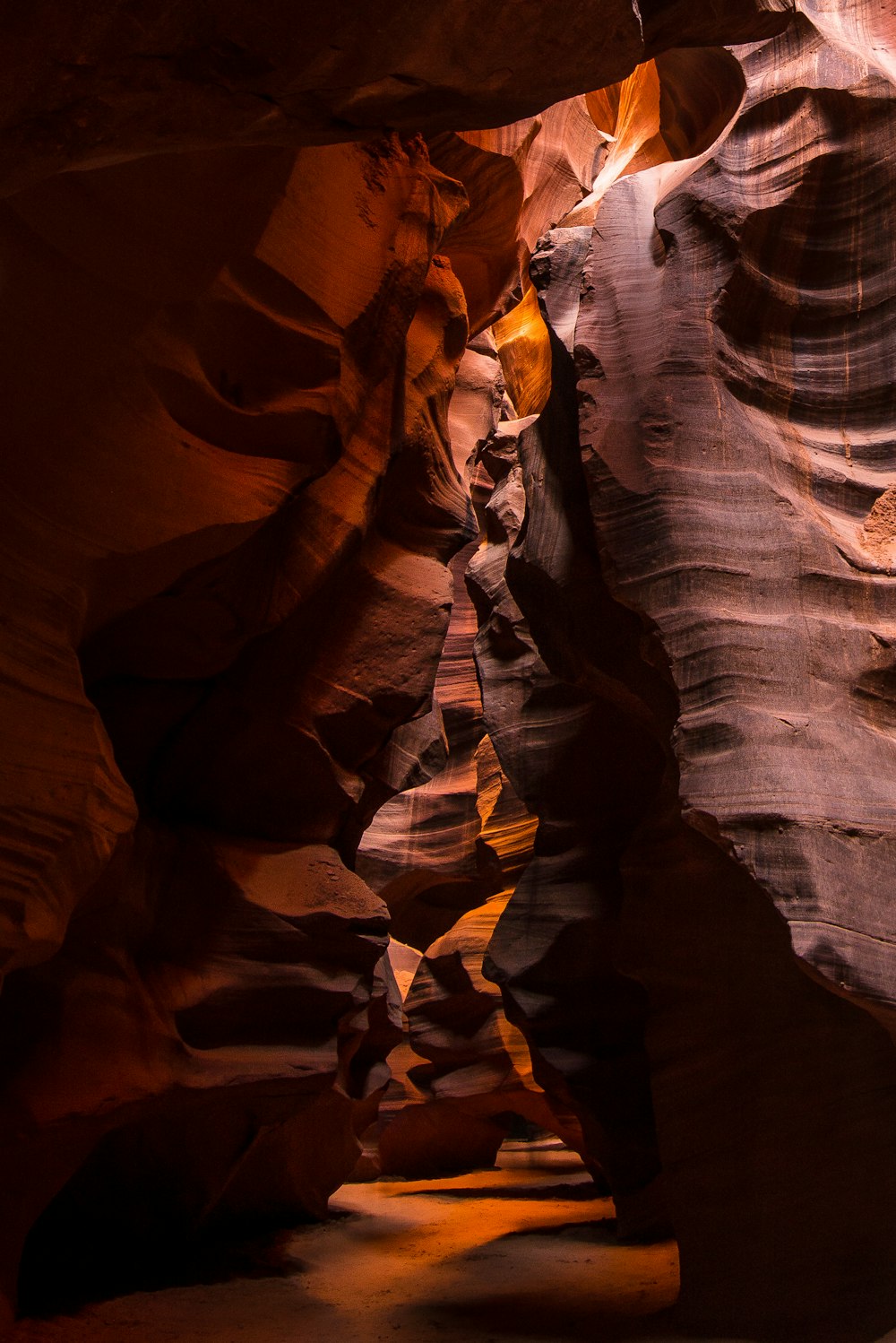 brown rock walls