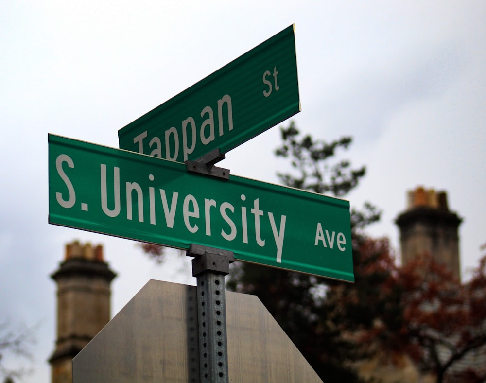 S. University Ave. street sign