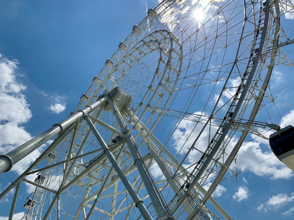 low-angle photography of ferriswheel