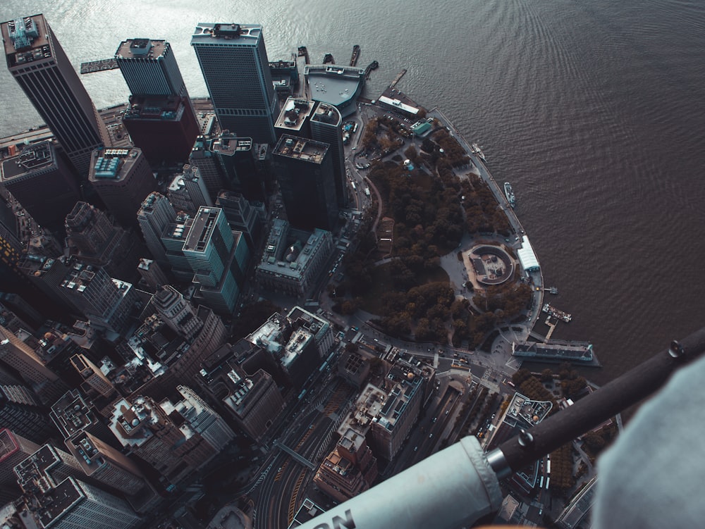 aerial photography of building