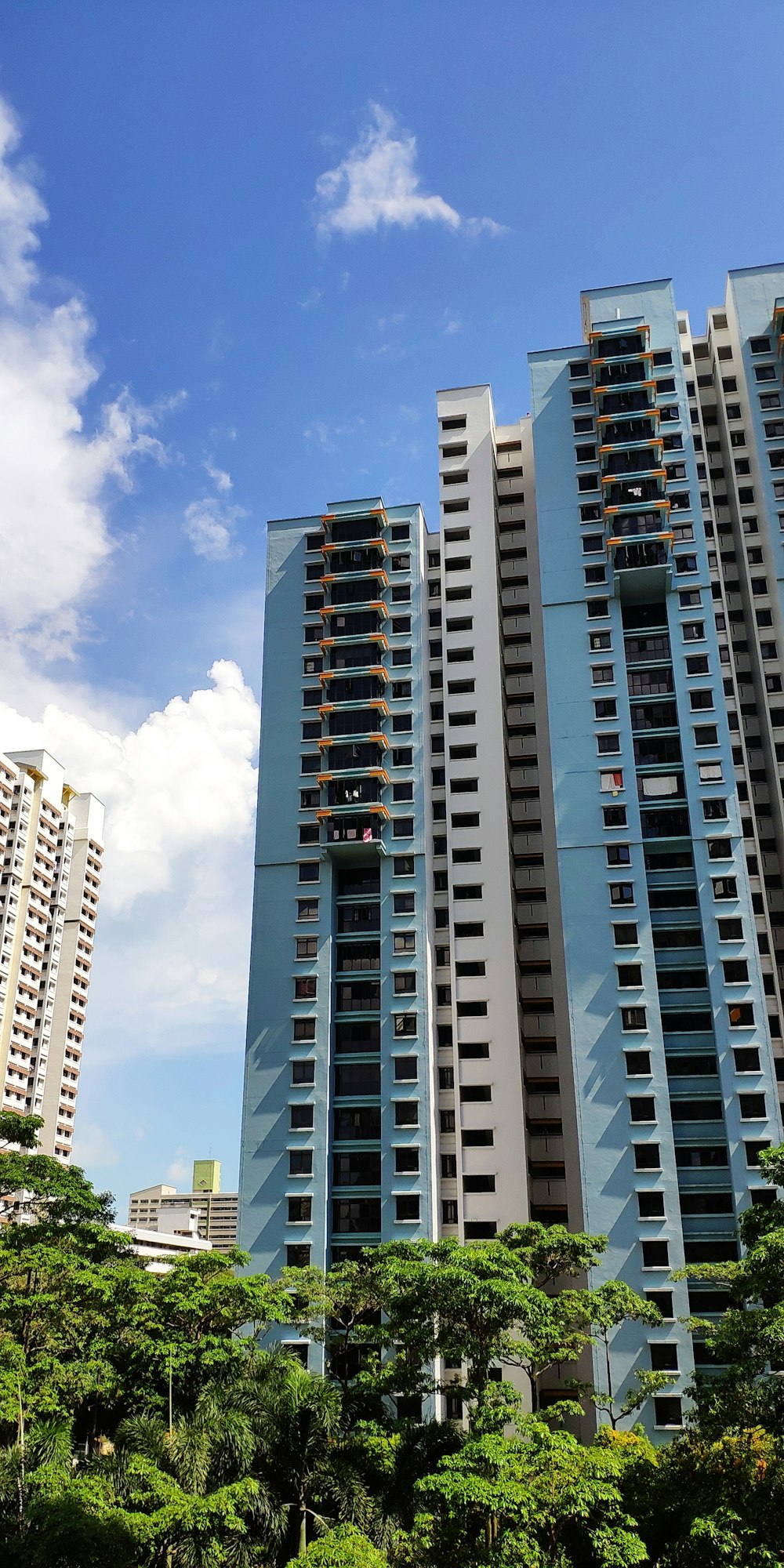 low-angle photography of buildings