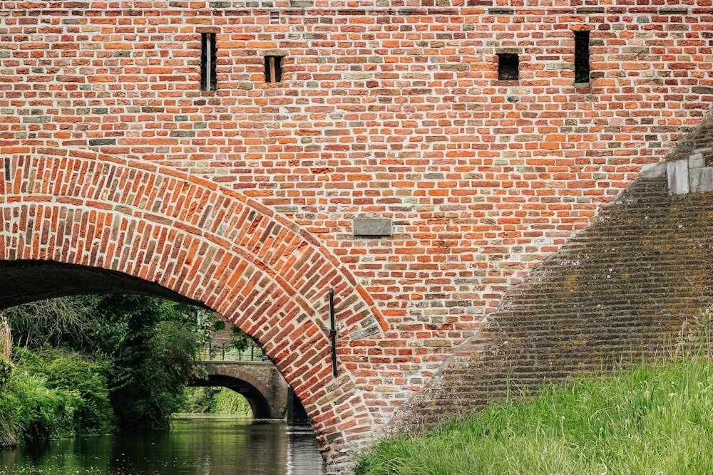 brown brick bridge