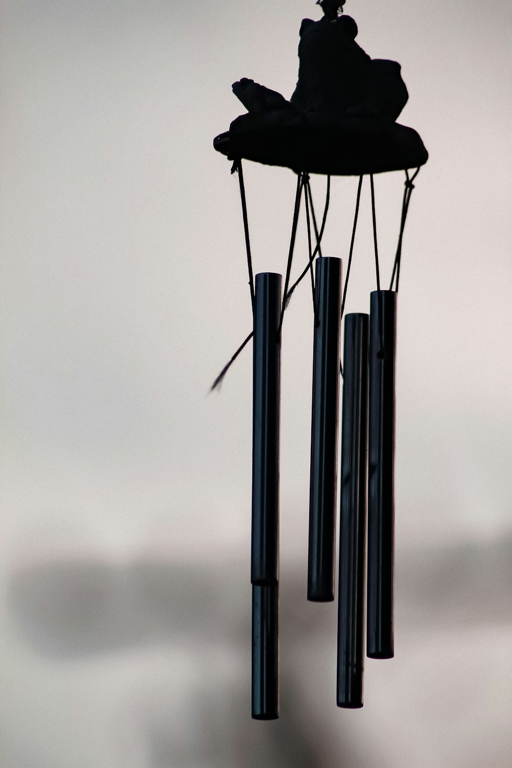 black wind chime