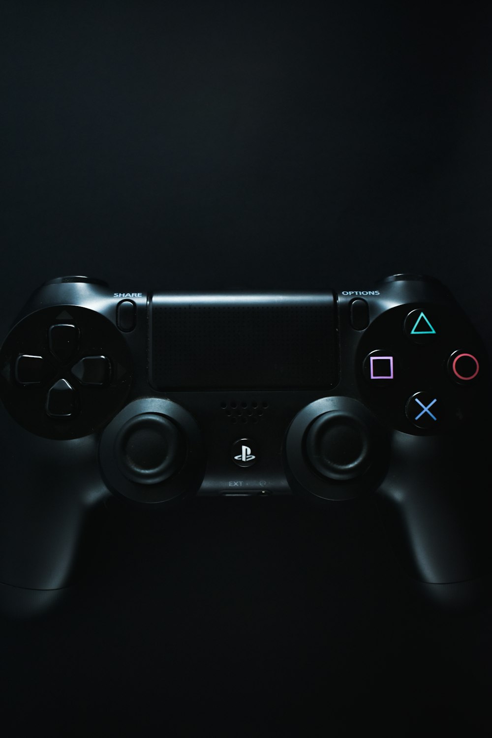black Sony PS4 DualShock