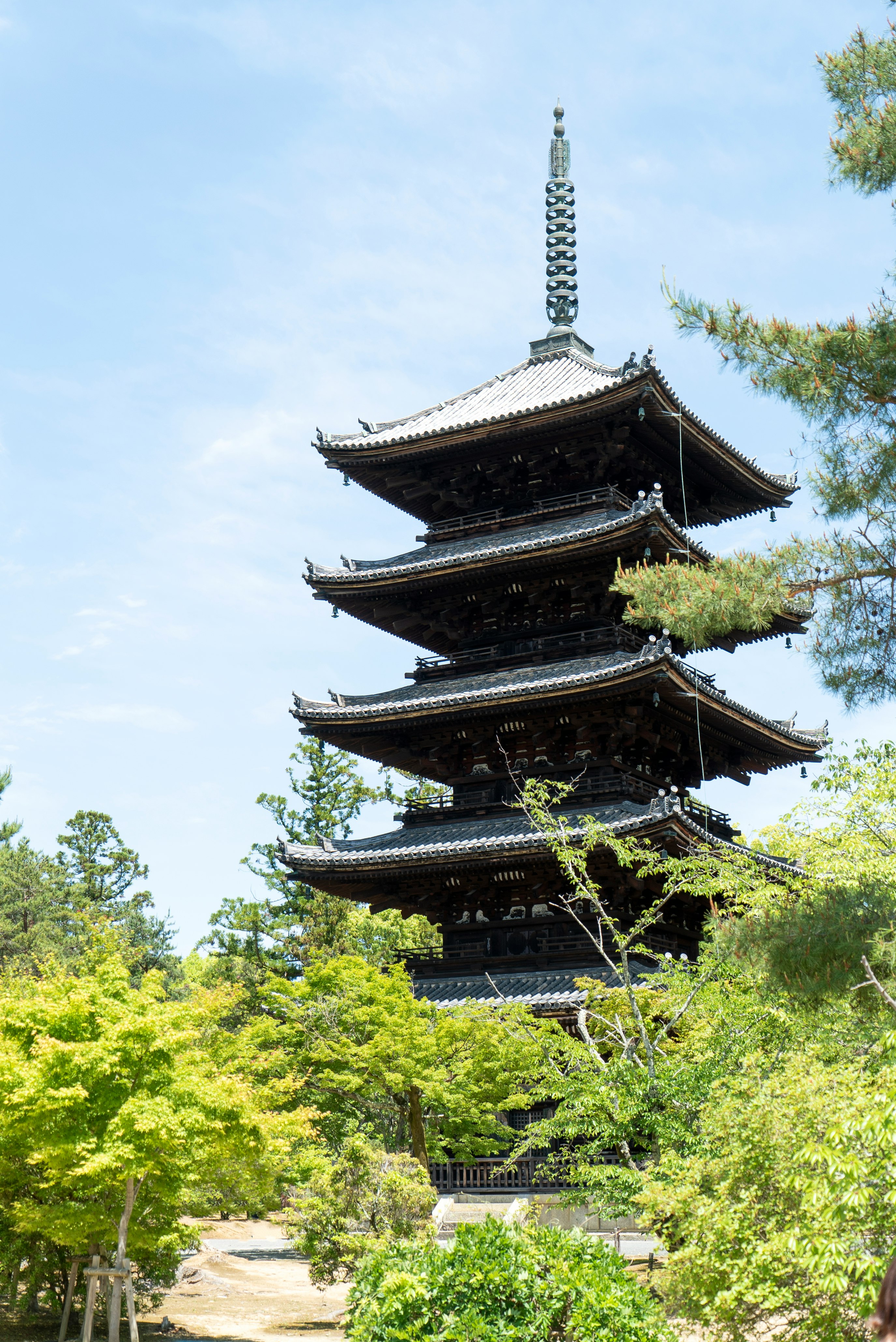 pagoda near trees