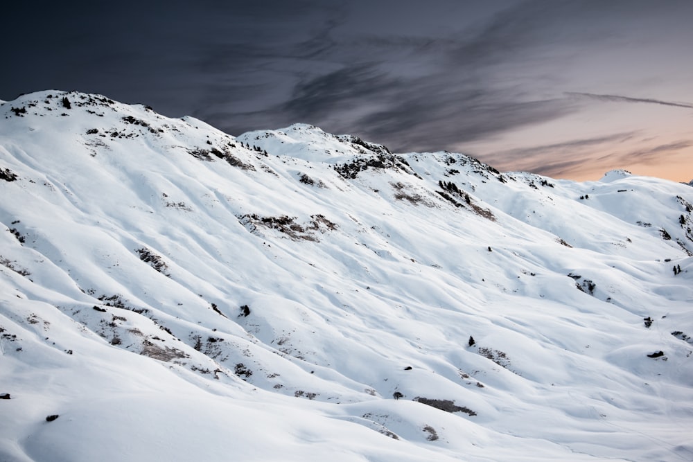 white snowy mountain