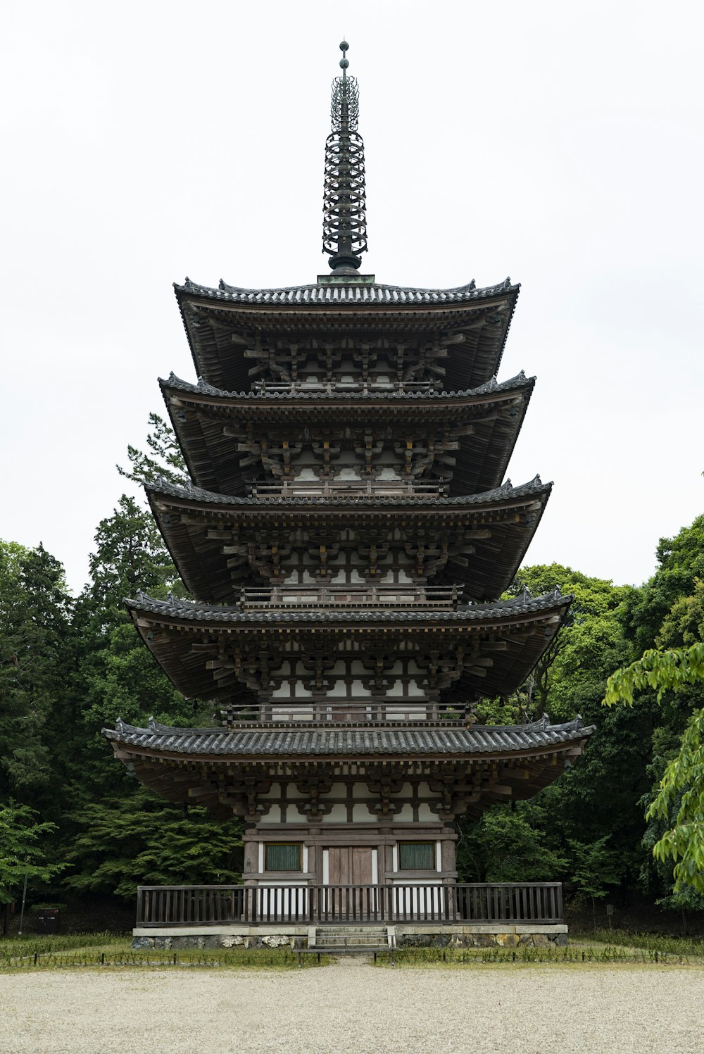 black and brown pagoda temple