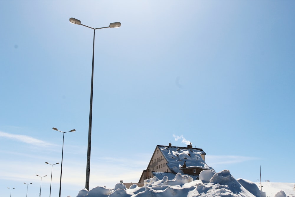 light post near house