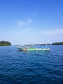 people swimming near boat