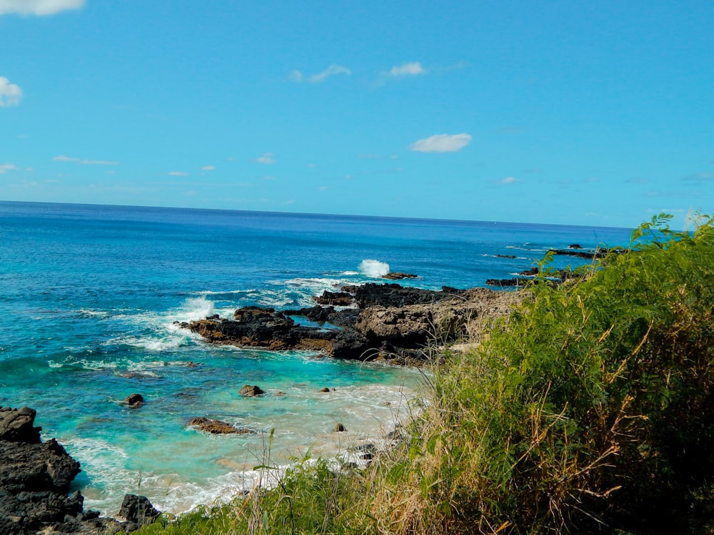 waves crashing on shore during daytime