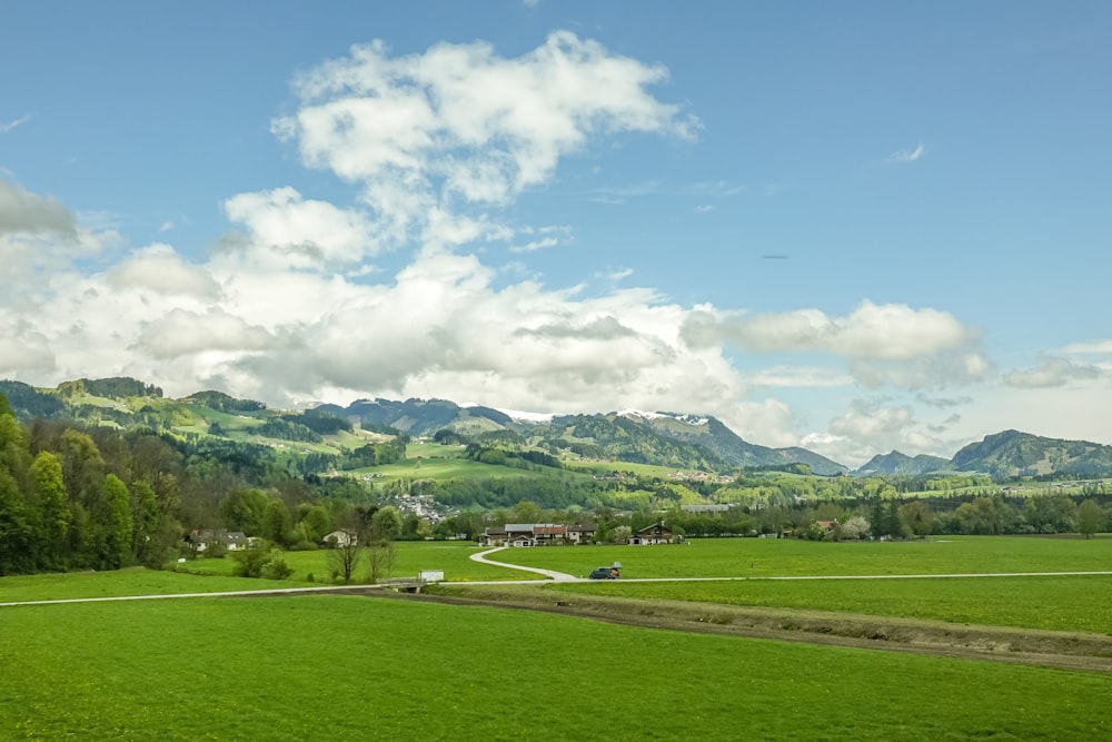 green field at daytime