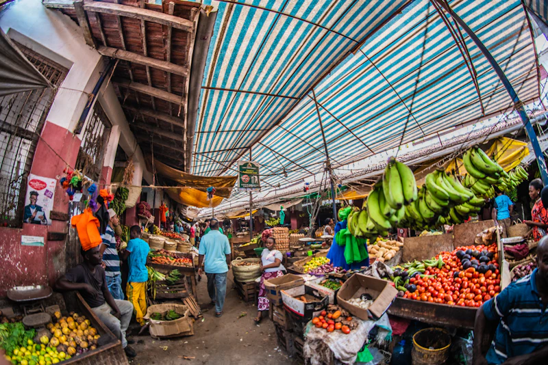 A coast fruit market