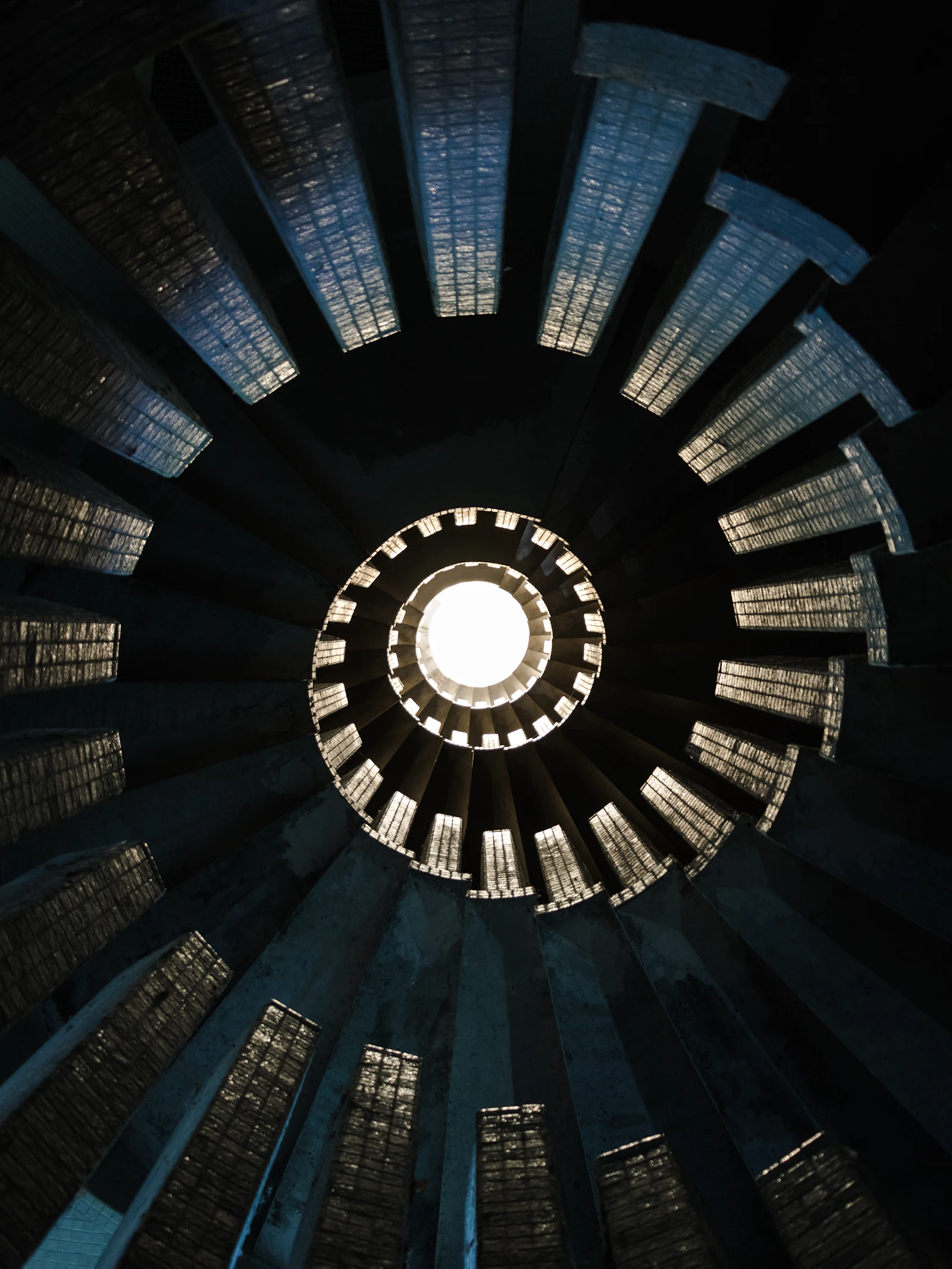 Spiral ladder photography