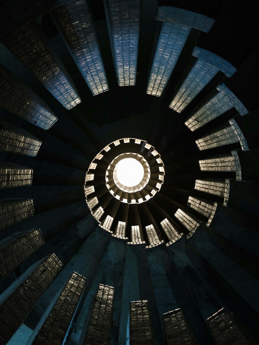 Photographie d’échelle en spirale