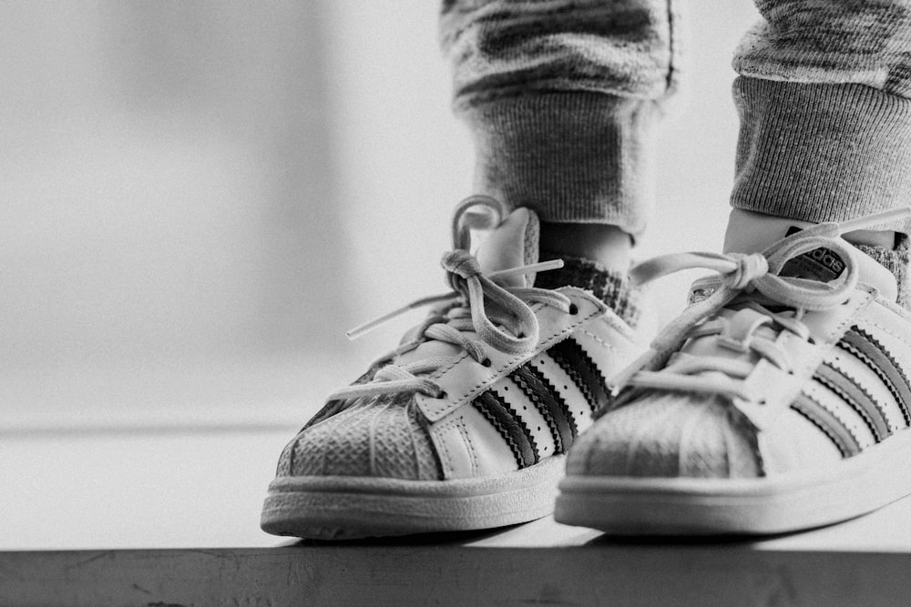 Person wearing adidas Superstar shoes standing photo – Free Grey Image on  Unsplash