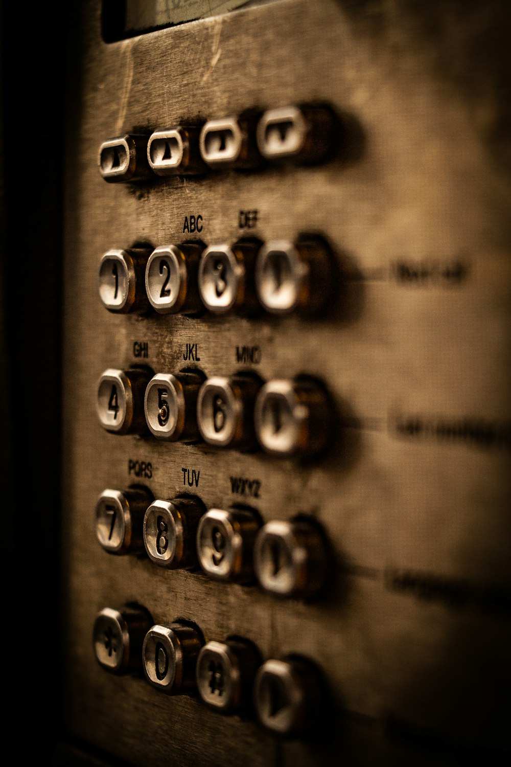 a close up of a machine with buttons on it