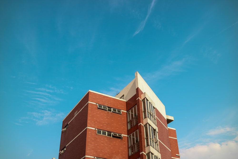 brown and white high-rise building