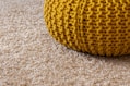 yellow knitted bag