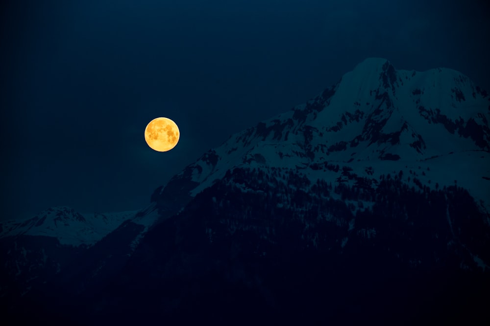 moon and mountain