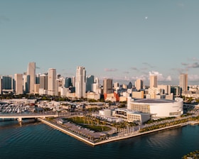 high angle view photography of town