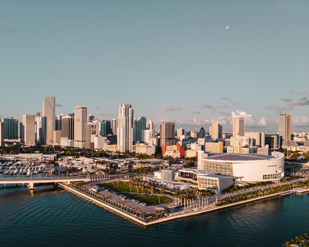 high angle view photography of town