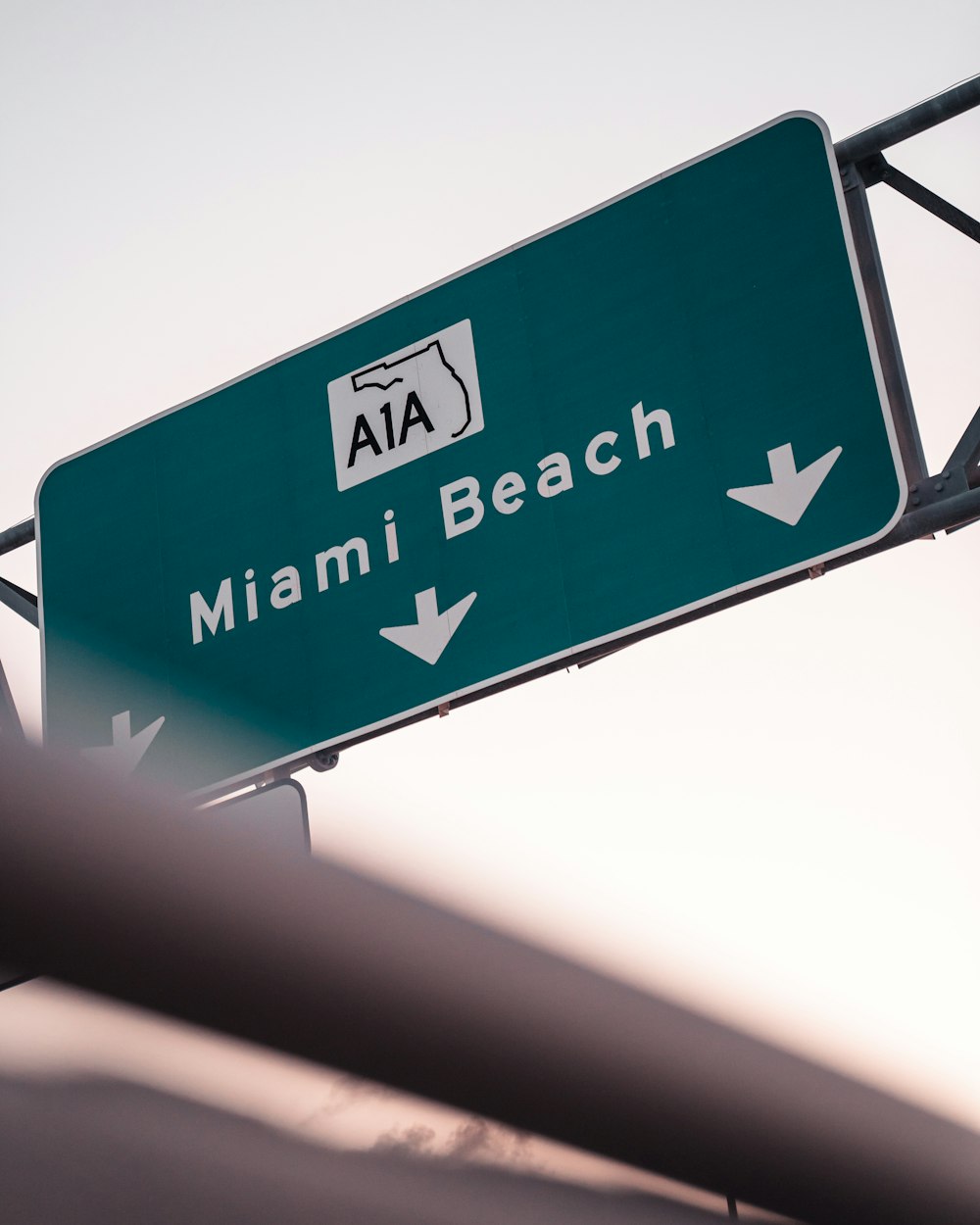 A1A Miami Beach sign