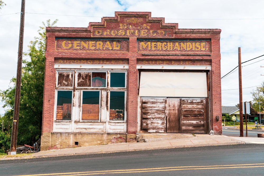 red and brown brick building