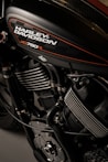 black and gray Harley Davidson cruiser motorcycle