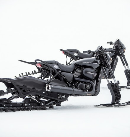 black snow motocycle