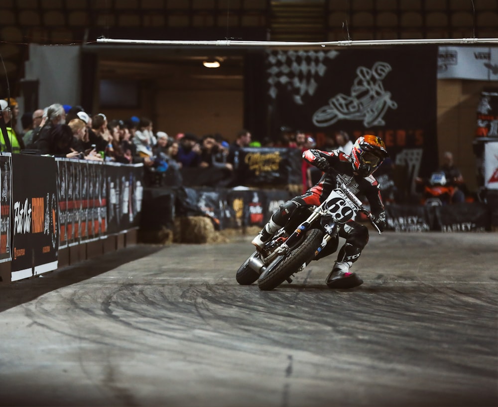 man riding dirt bike