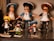 six ceramic figurine