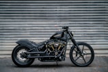 black motorcycle