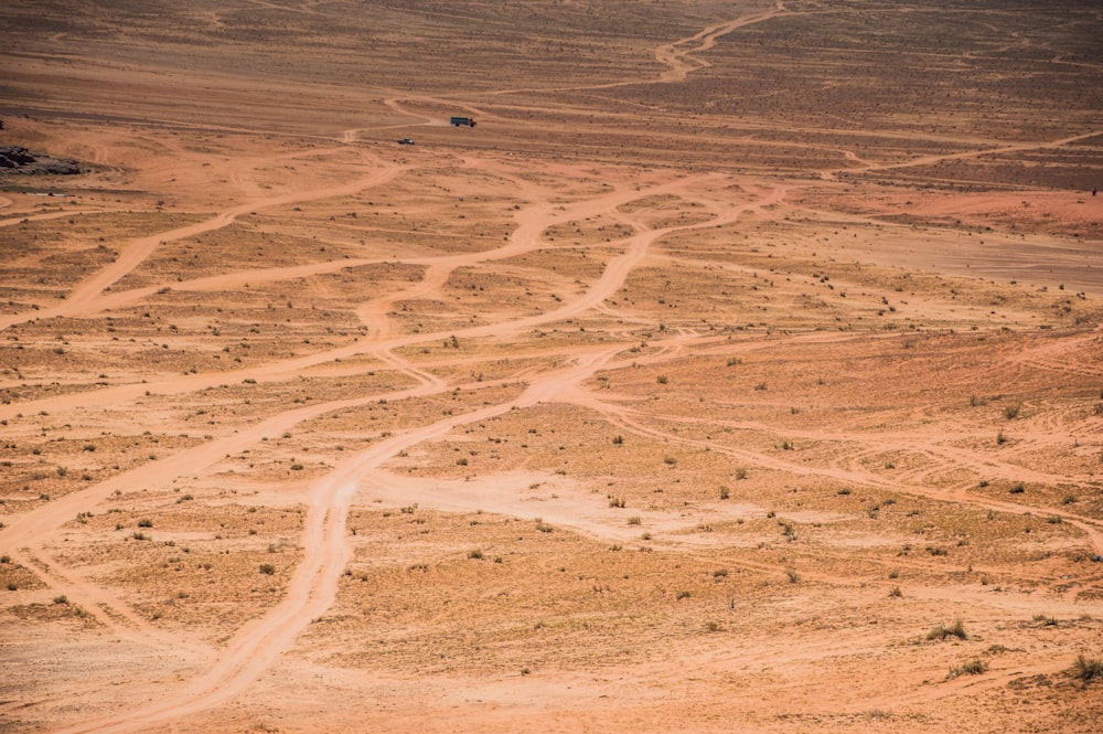 aerial photography of dessert