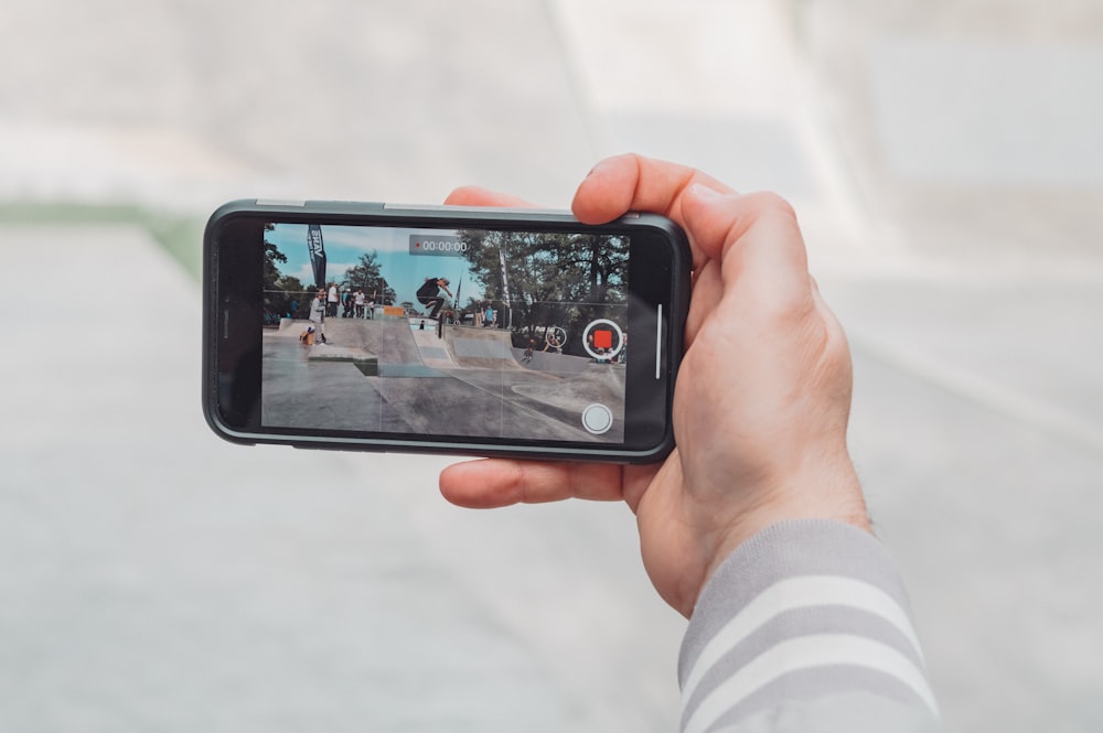 person holding smartphone