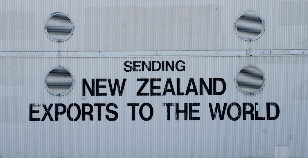 Neuseeländische Exporte in die Welt senden text