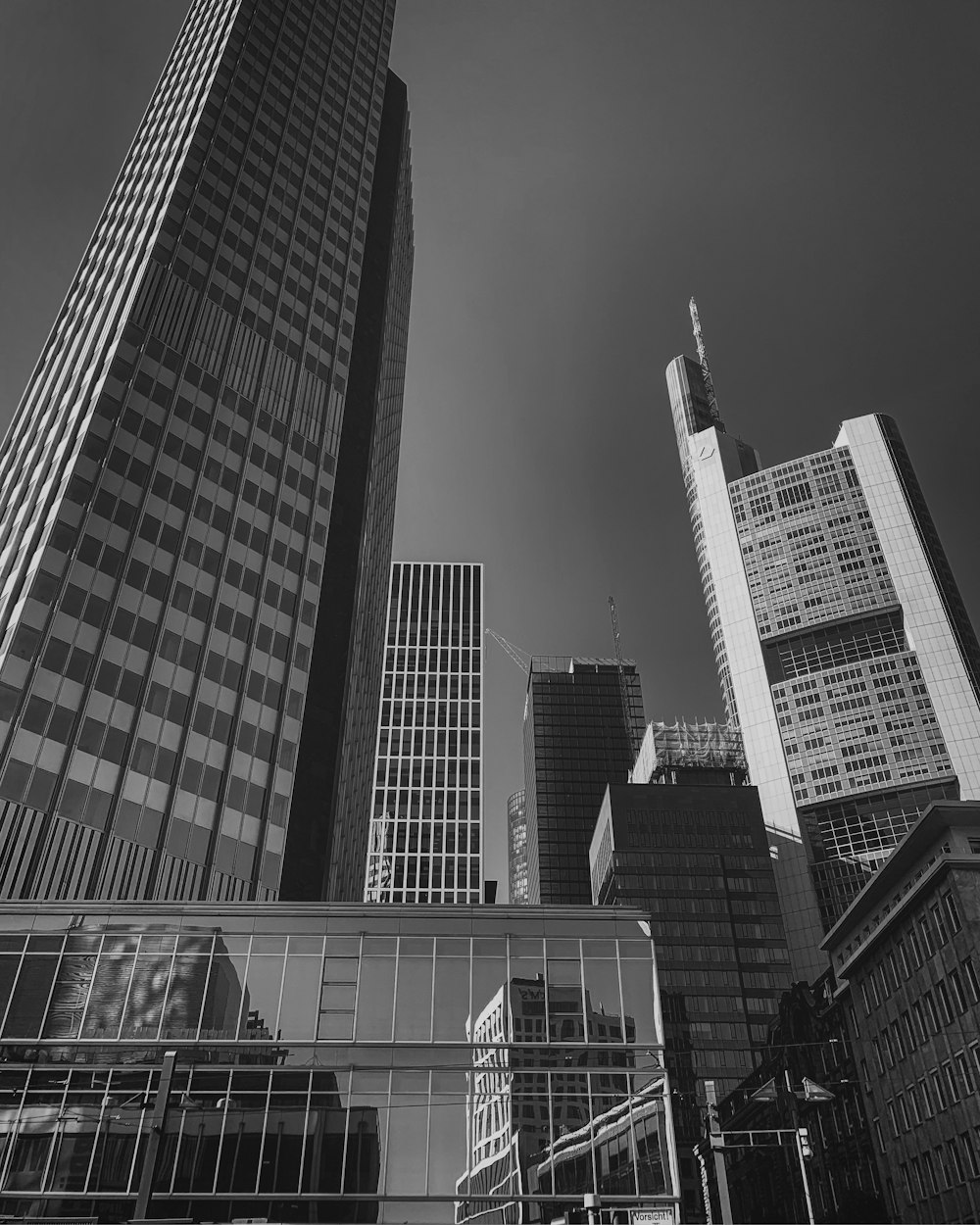 grayscale photography of buildings