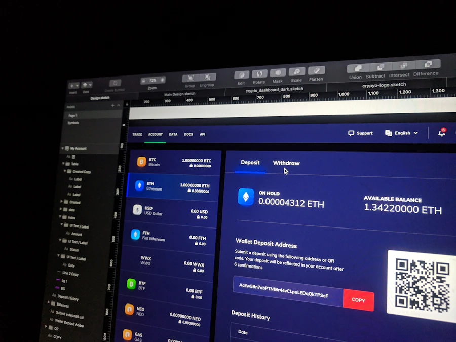 UI design workspace