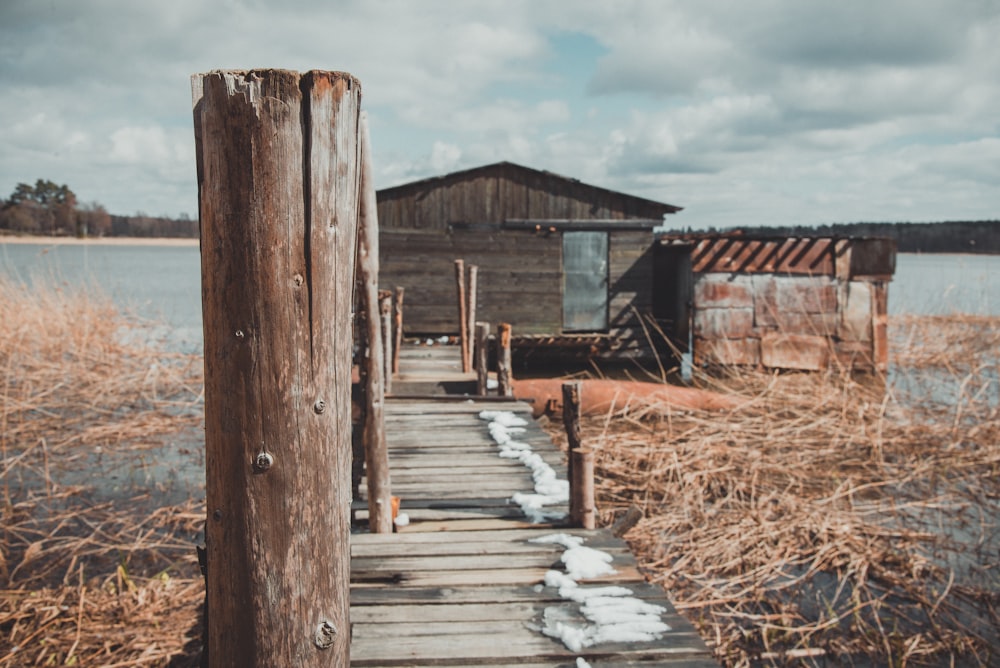 house near body of water