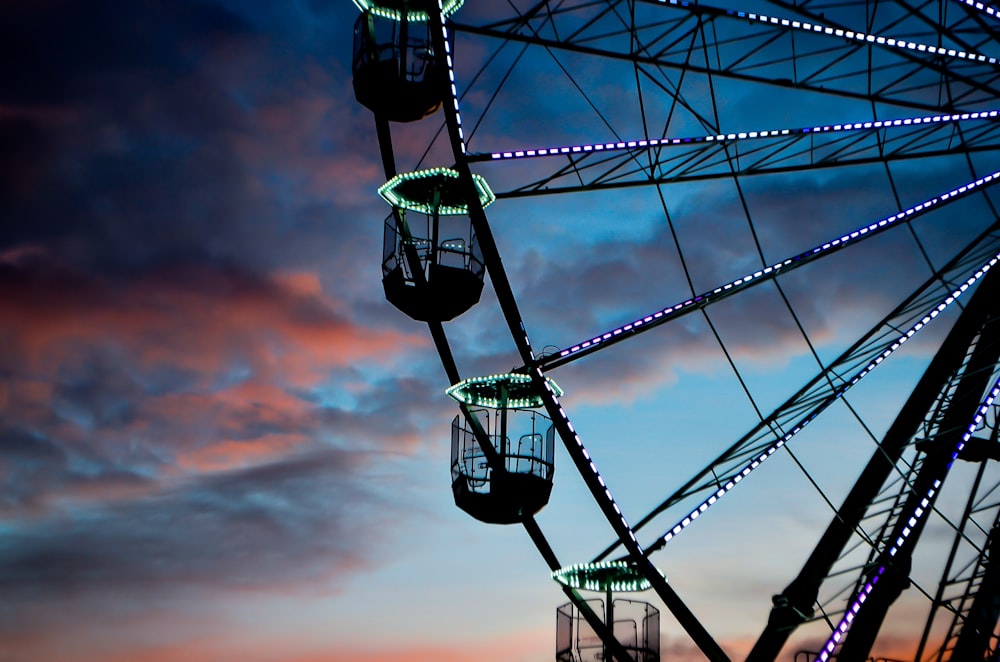 Ferris wheel during golden hour