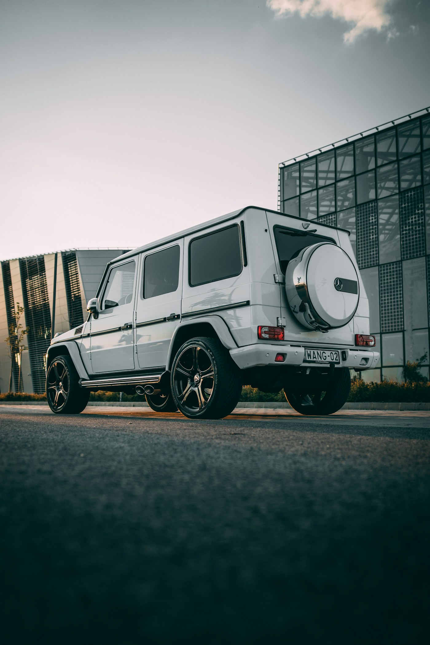 White Mercedes-Benz luxury SUV