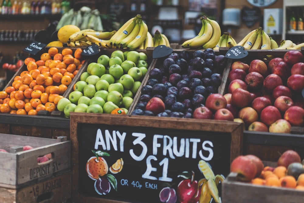 bunches of fruits